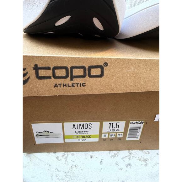 NWT Topo Athletic Atmos Running Shoes White Gray Size 11.5 main image 6